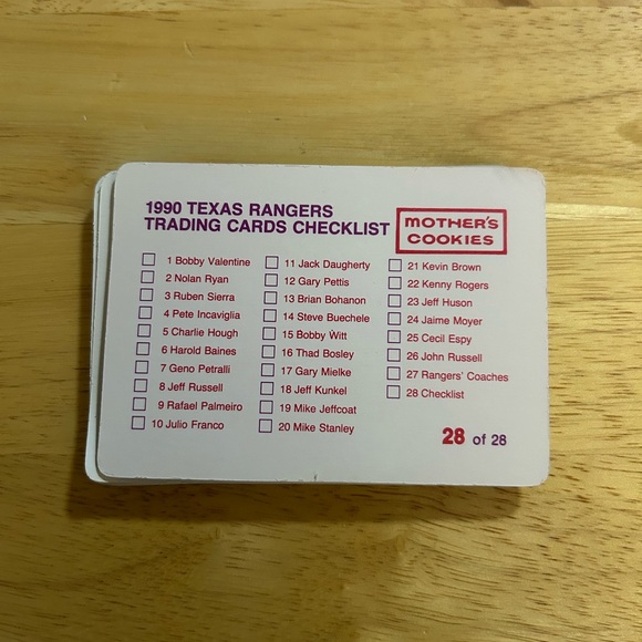 Texas Rangers Baseball Cards Collection - Picture 2 of 2